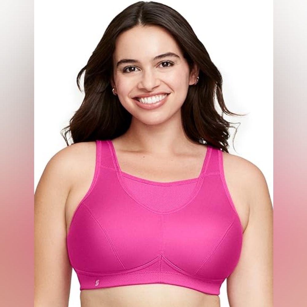 NWOT Glamorise No-Bounce Camisole Sports Bra 36D
